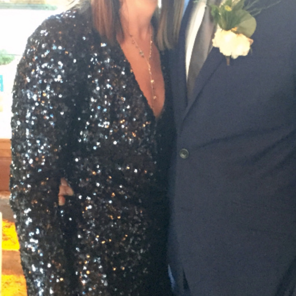 French Connection Navy Blue Dress - Picture 1 of 4